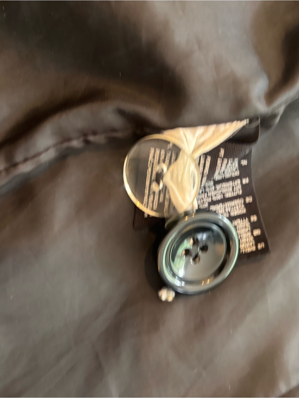 H&M Black Wool Blend Double-Breasted Coat  (Fits S/M) - Picture 6 of 8